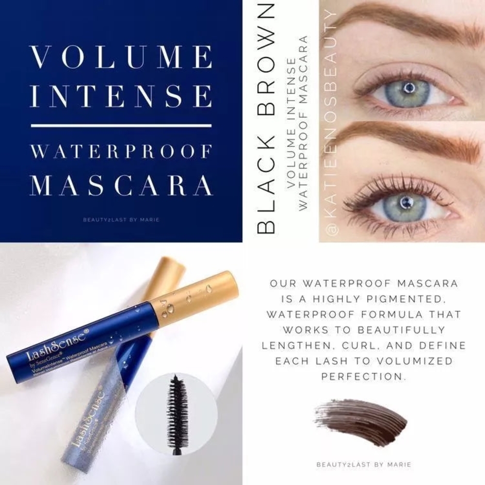 Volume Intense Waterproof Mascara - Black and Gold